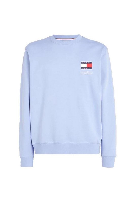 TOMMY JEANS Sweat Essential Logo Print  -  Tommy Jeans - Homme C3S Moderate Blue 1096856