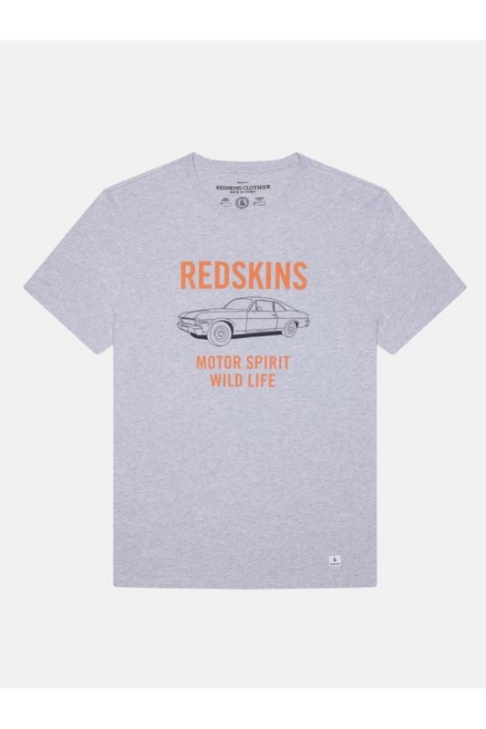 REDSKINS Tee Shirt Logo Imprim Semigraphie  -  Redskins - Homme GREY CHINE 1097402