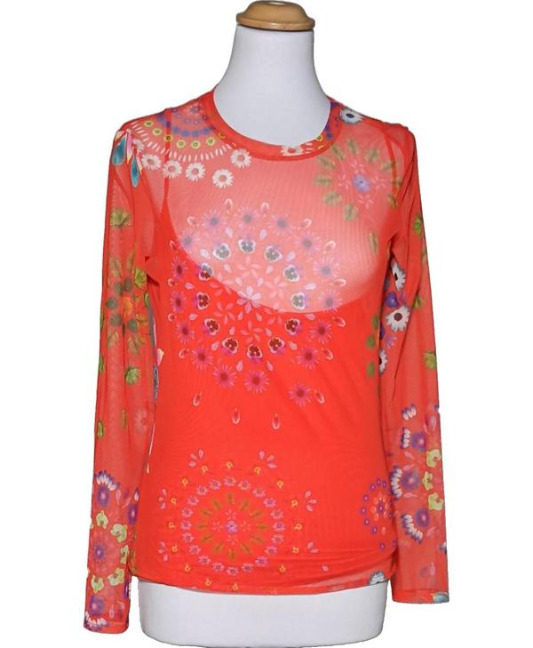 DESIGUAL SECONDE MAIN Top Manches Longues Rouge 1097427
