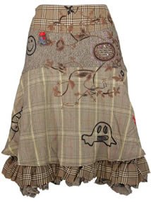 JUPE ZIPPE DERRIRE DESIGUAL