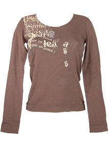 TEE SHIRT MANCHES LONGUES COL ROND DIPLODOCUS